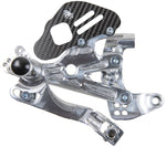Pedane Arretrate Spider Ducati Panigale V4-V4S-V4R / EVO Model Silver - G.E. MotoShop