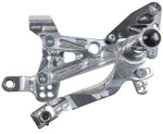 Pedane Arretrate Spider Ducati Panigale V4-V4S-V4R / EVO Model Silver - G.E. MotoShop