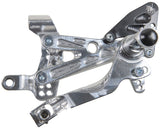 Pedane Arretrate Spider Ducati Panigale V4-V4S-V4R / EVO Model Silver - G.E. MotoShop