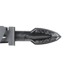 Coppia Frecce A Led Moto Chaft Sail Omologate Nero Catadiottro Trasparente - G.E. MotoShop
