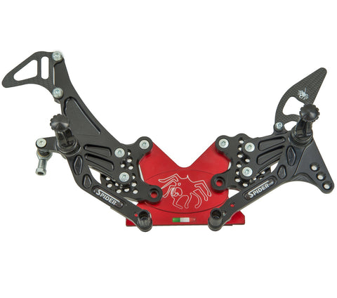 Pedane Regolabili Spider Kawasaki Ninja 300 - G.E. MotoShop