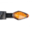 Coppia Frecce A Led Moto Chaft Trance Omologate Nero Catadiottro Arancio - G.E. MotoShop