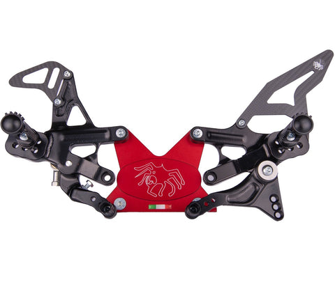 Pedane Regolabili Spider Aprilia RSV4 2017> - G.E. MotoShop