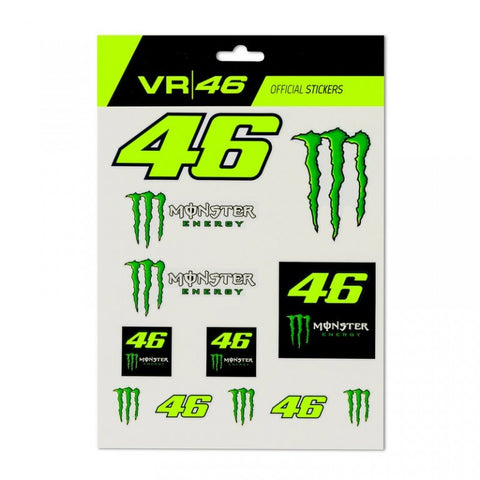 Set Adesivi VR46 Monster Energy Grande 2020 - G.E. MotoShop